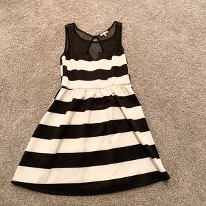 Size Large Striped Mesh Charlotte Russe Dress